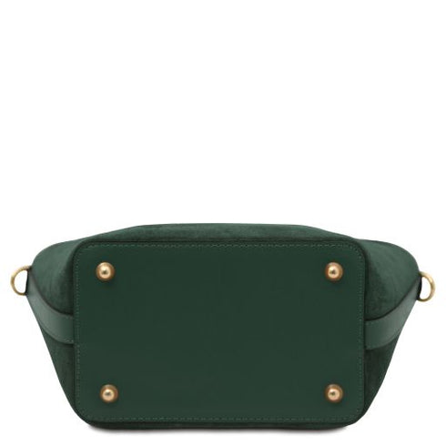 Glacette - Suede leather bucket bag